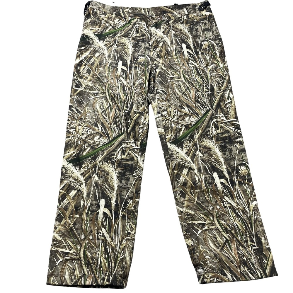 Drake Snow Pants Mens 2XL 44x32 Brown Realtree Max-5 Camo Fleece Lined Hunting